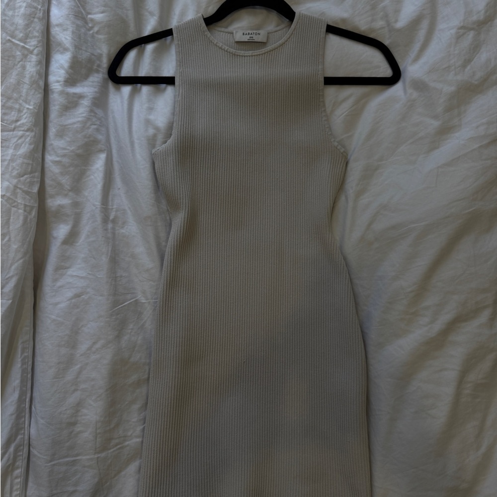 Aritzia Babaton Sculpt Knit Racer Mini Dress